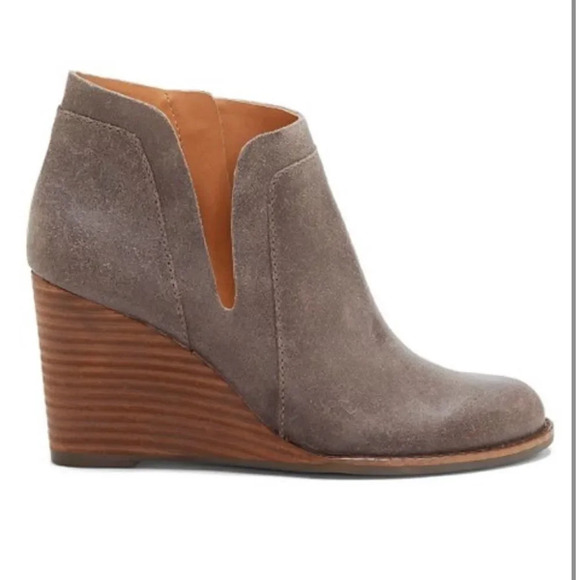 Lucky Brand Storm Yabba Leather Wedge Bootie - Picture 2 of 5